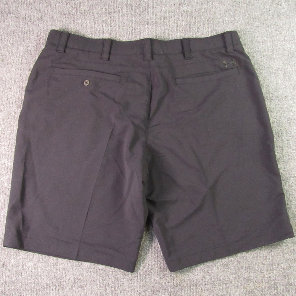 Under Armour Golf Shorts Mens 40x11 Black Flat Front Performance UA Match Play - Picture 2 of 11